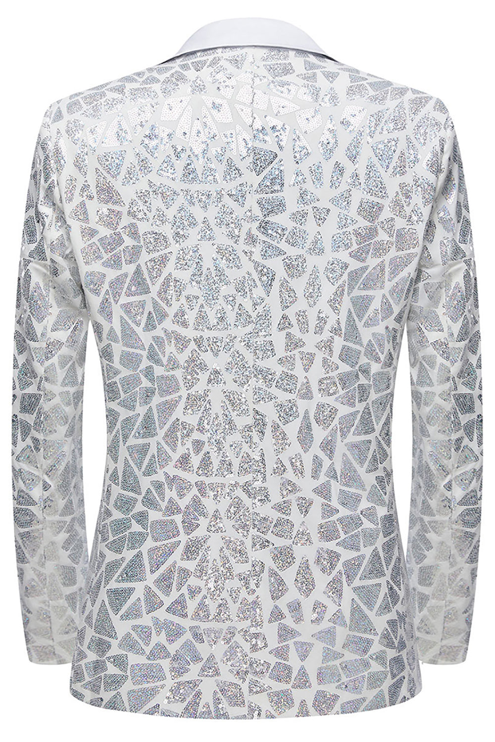 Sparkly Black Golden Sequins Notched Lapel 2 Piece Prom Homecoming Men's Suits