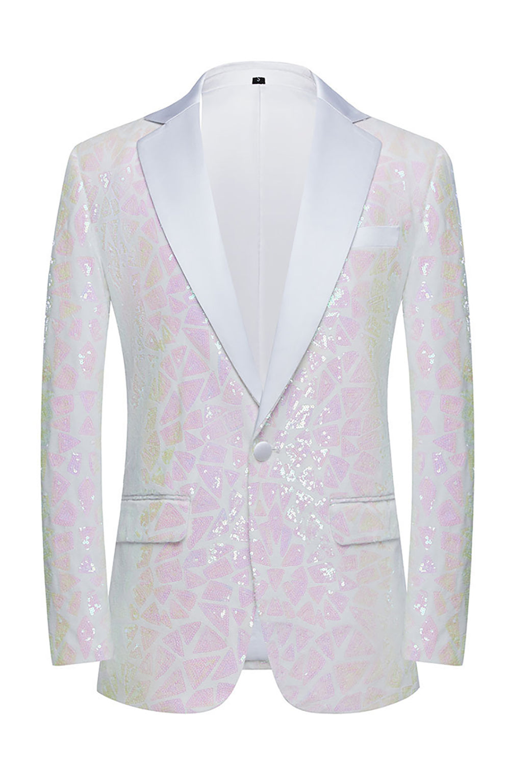 Sparkly Black Golden Sequins Notched Lapel 2 Piece Prom Homecoming Men's Suits