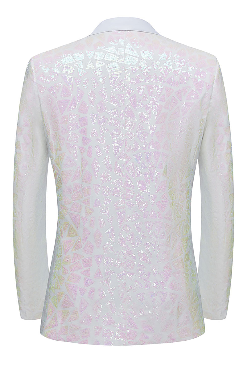 Sparkly Black Golden Sequins Notched Lapel 2 Piece Prom Homecoming Men's Suits