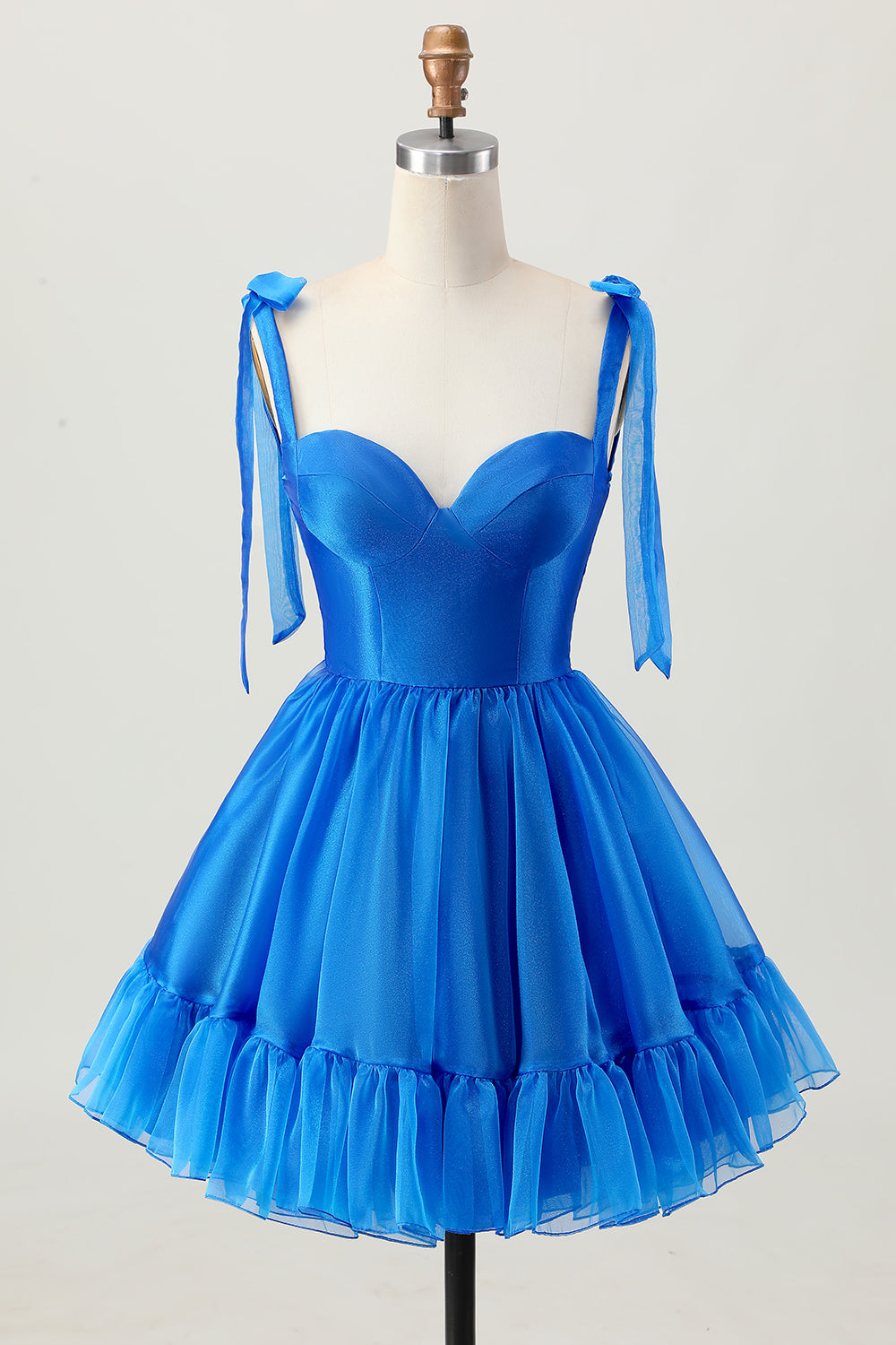Simple A Line Royal Blue Short Homecoming Dress