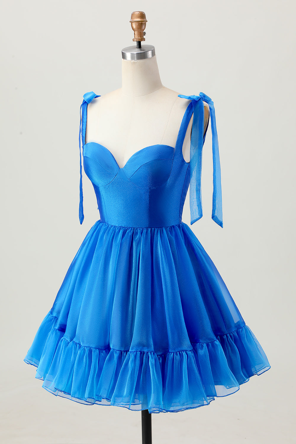 Simple A Line Royal Blue Short Homecoming Dress