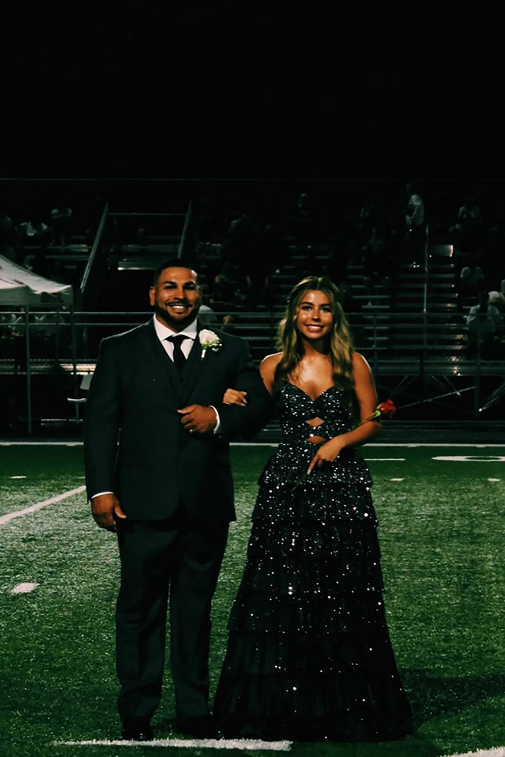 Sparkly Yellow Sweetheart A-Line Ruffled Cut-Out Long Prom Dress with Beading