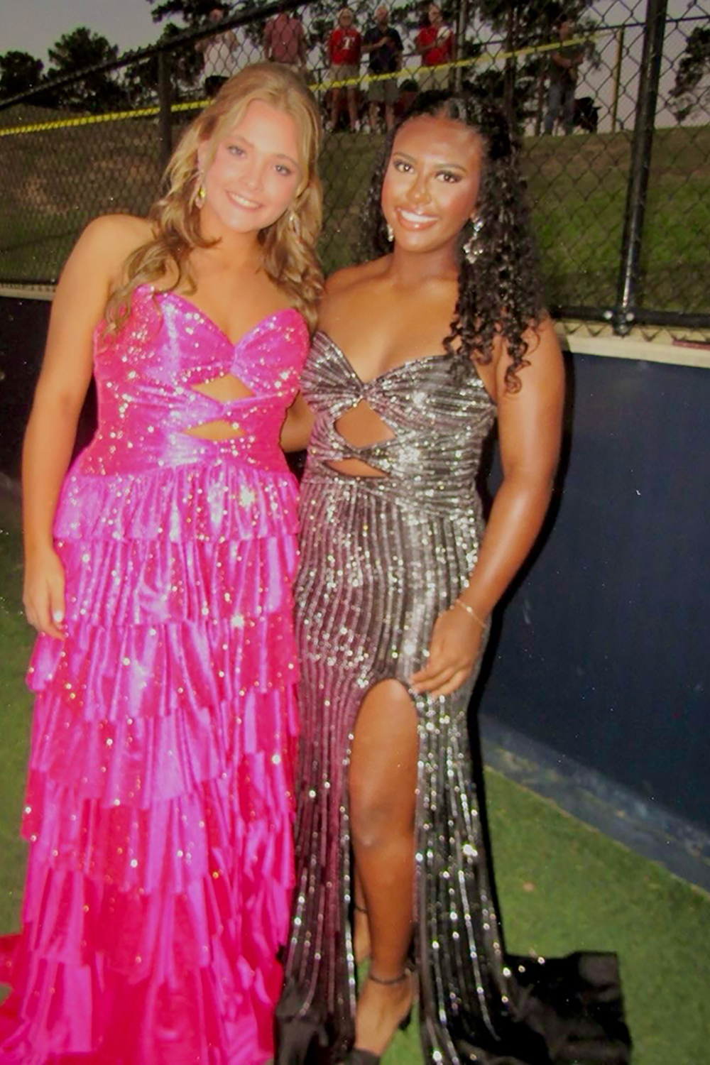 Sparkly Yellow Sweetheart A-Line Ruffled Cut-Out Long Prom Dress with Beading