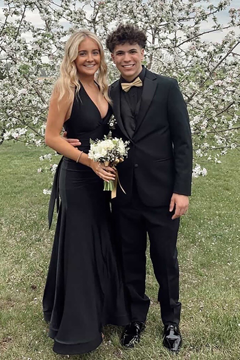 Simple Royal Blue V-Neck Mermaid Satin Criss Cross Long Prom Dress