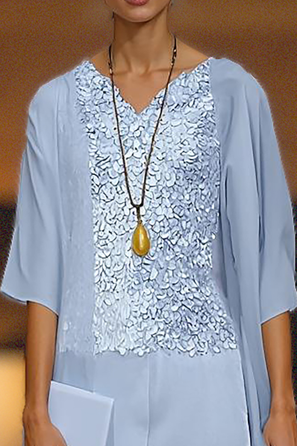 Dusty Rose Bateau Neck Chiffon 3-Piece Mother of the Bride Pant Suits with Jacket