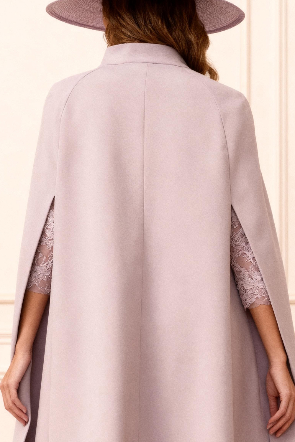 Dusk Pencil Satin 2 Piece Knee-Length Mother of the Bride Dress with Jacket