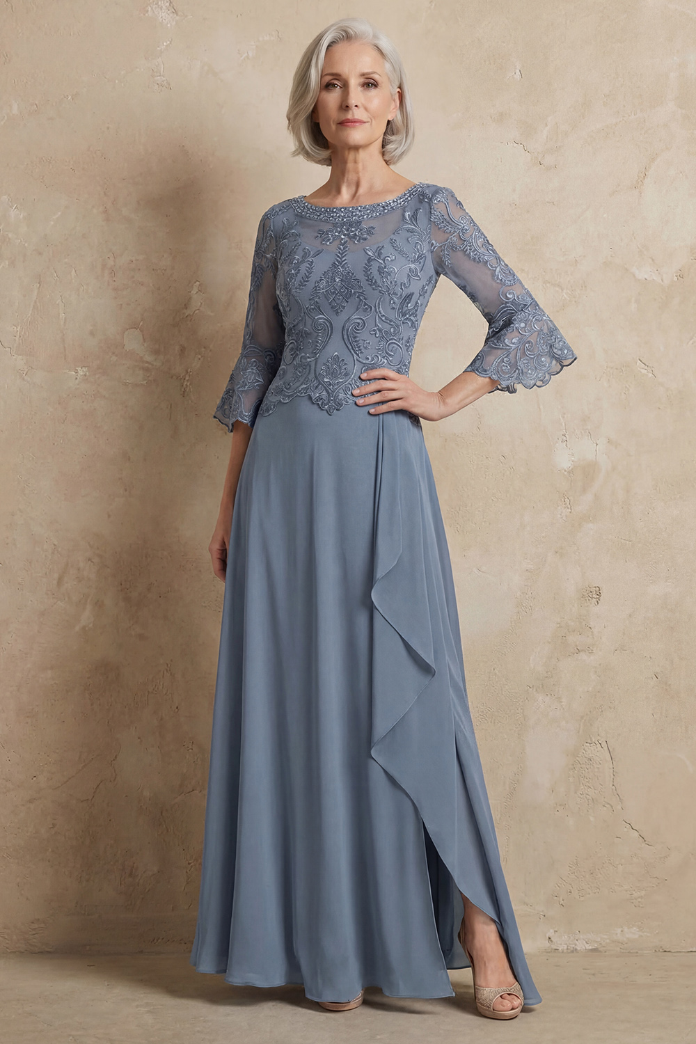 Sparkly Dark Green A Line Floor-Length Mother of the Bride Dress with Beading