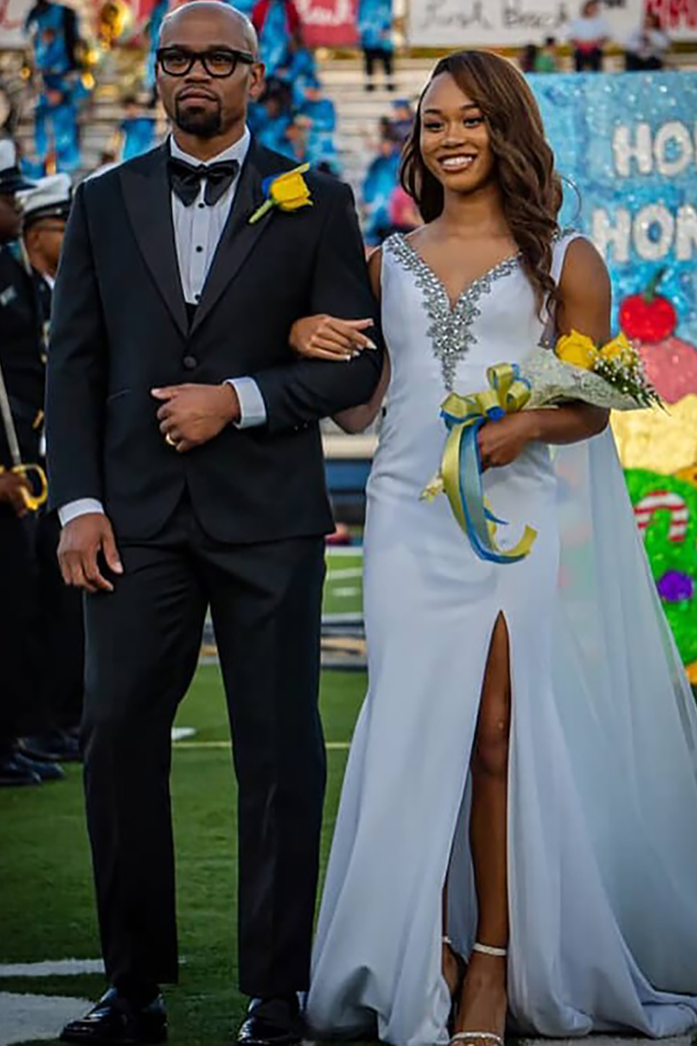 Sparkly Royal Blue Beaded Mermaid V-Neck Long Prom Dress with Slit