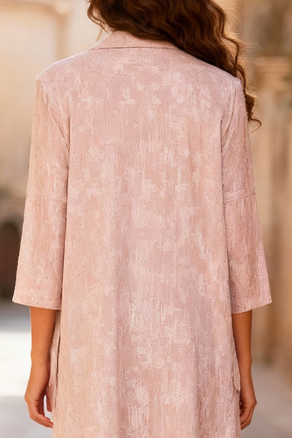 Dusty Rose Boat Neck Ruffled 3 Piece Mother of the Bride Pant Suits with Jacket