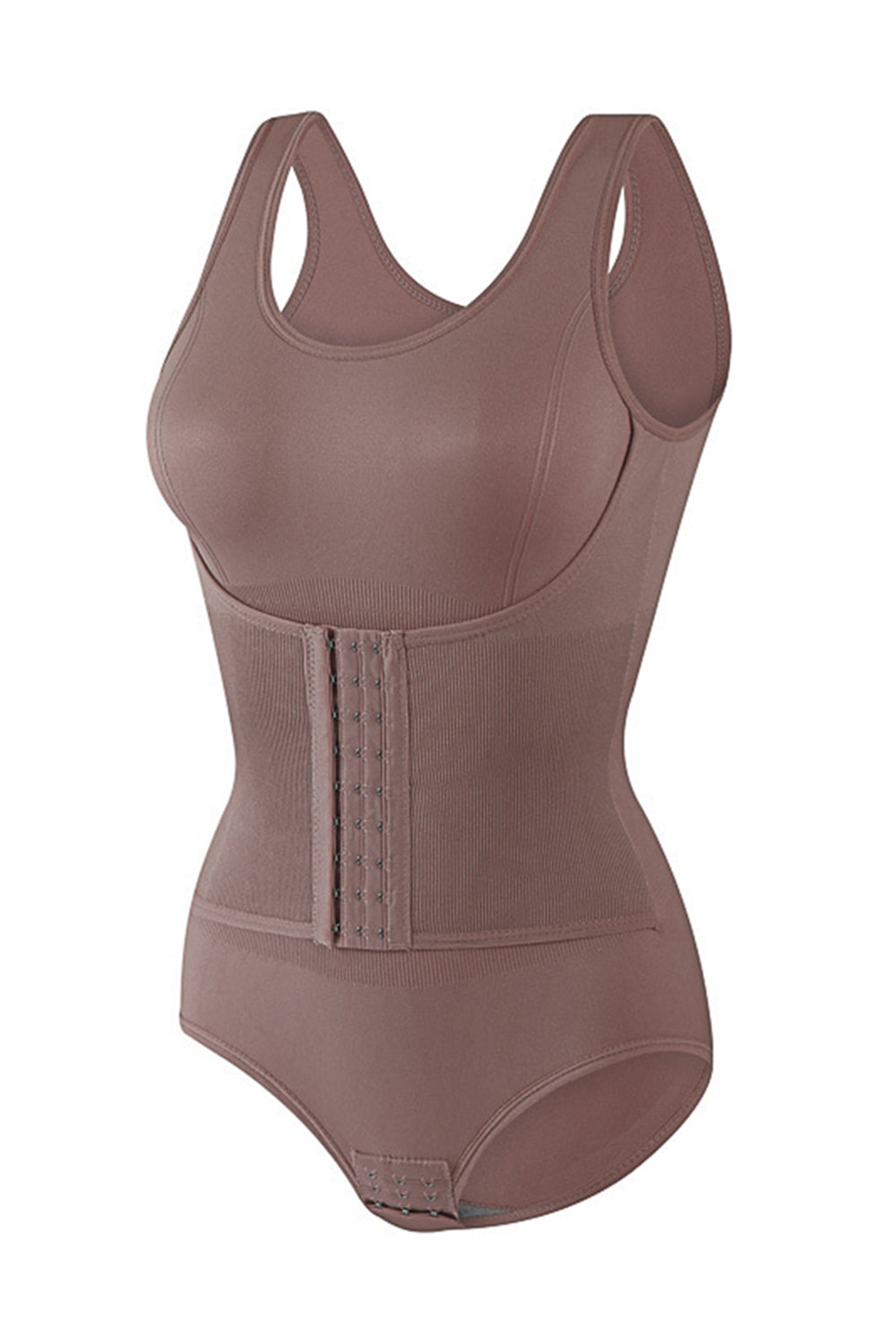 Coffee Tummy Control Push Up Buckle Waist Shapewear
