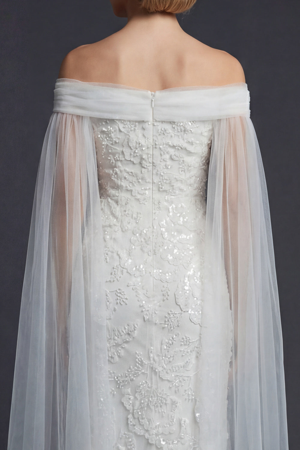Sparkly White Off the Shoulder Beaded Mermaid Floral Maxi Boho Wedding Reception Dress