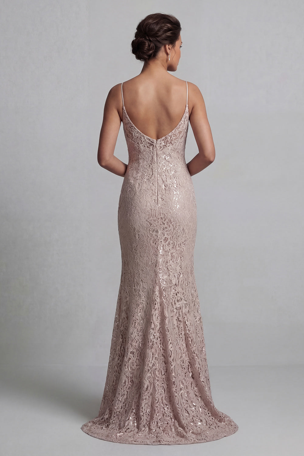Champagne Mermaid Scoop Long Mother of the Bride Dress with Jacket