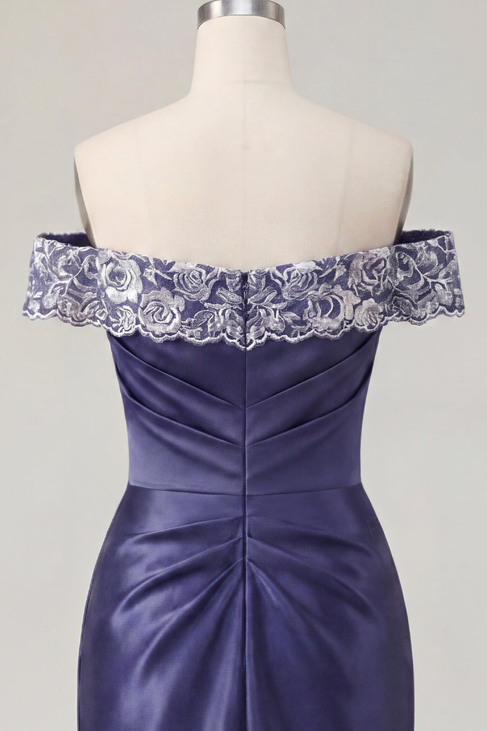 Navy Off the Shoulder Ruched Floral Tight Short Homecoming Dress