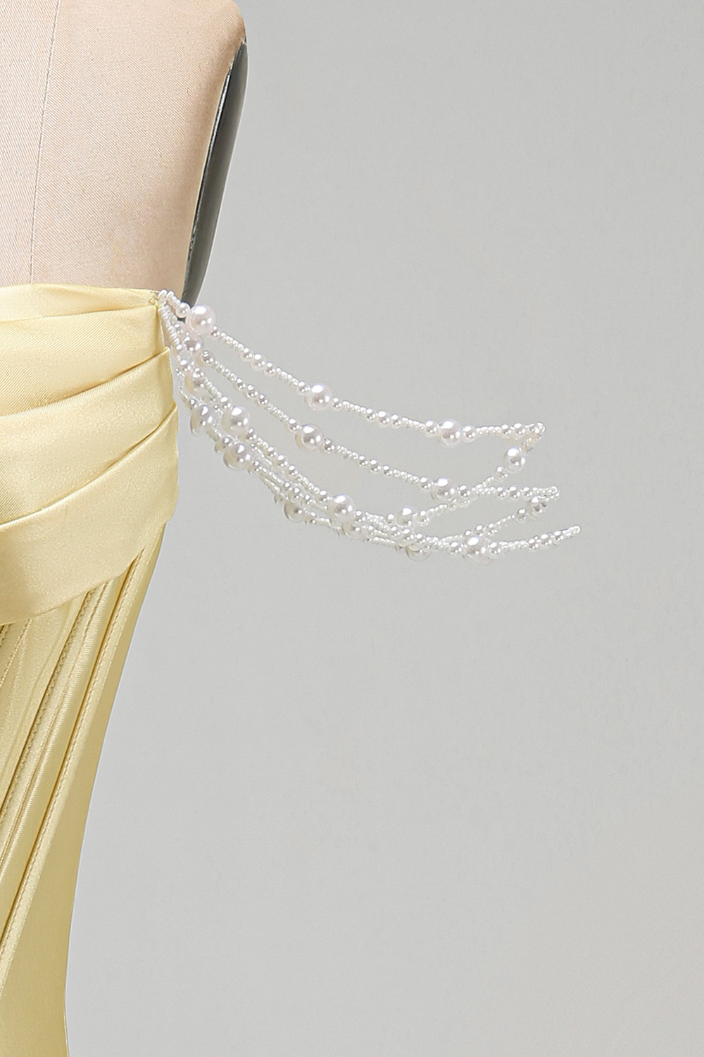 Sparkly Yellow Off the Shoulder Tight Short Corset Homecoming Dress with Pearls