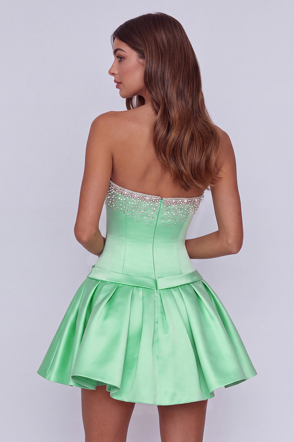 Sparkly Hot Pink Beaded Sweetheart Short Homecoming Dress with Bows