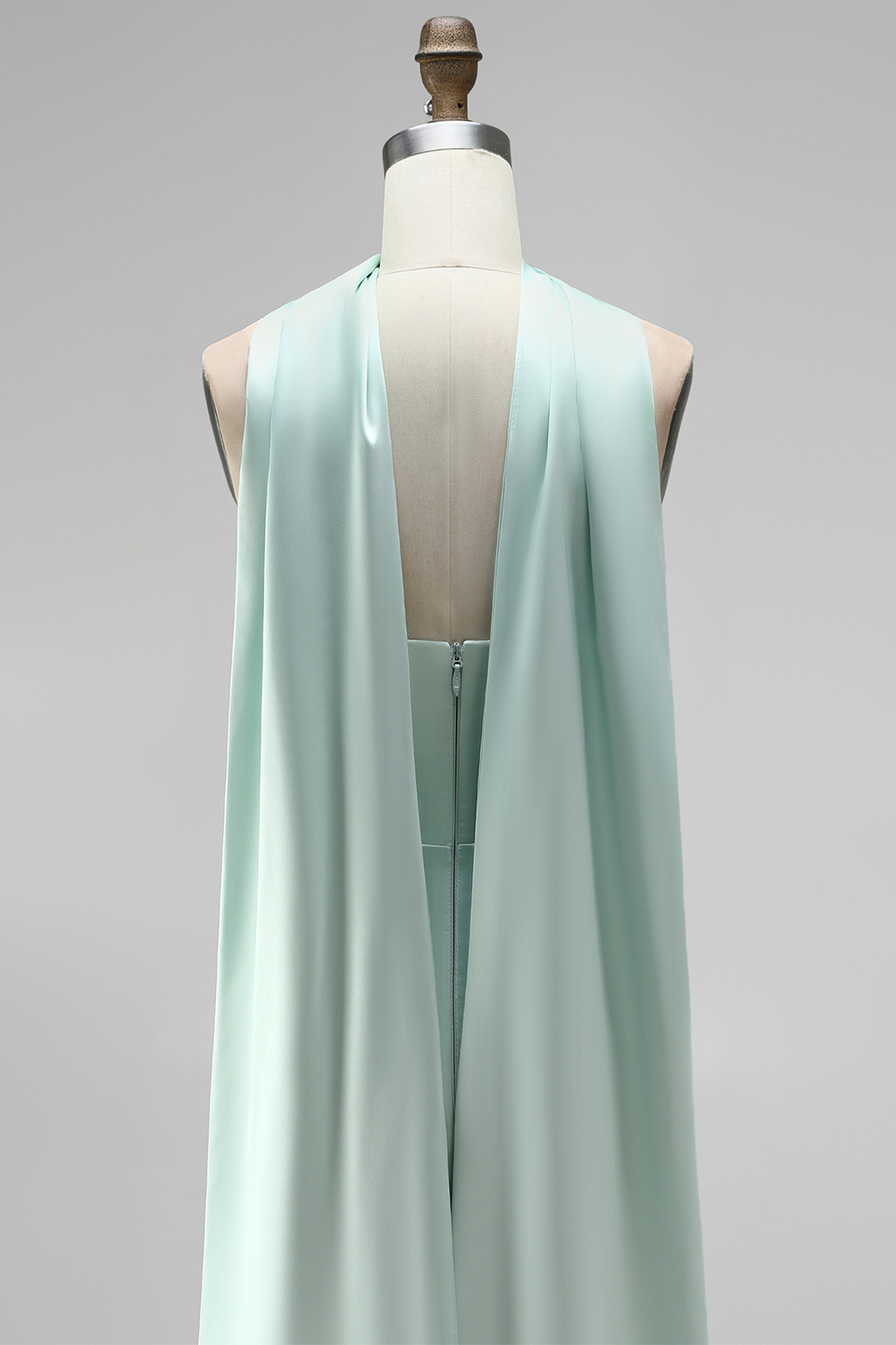 Mint Corset Short Tight Strapless Ruched Homecoming Dress with Slit