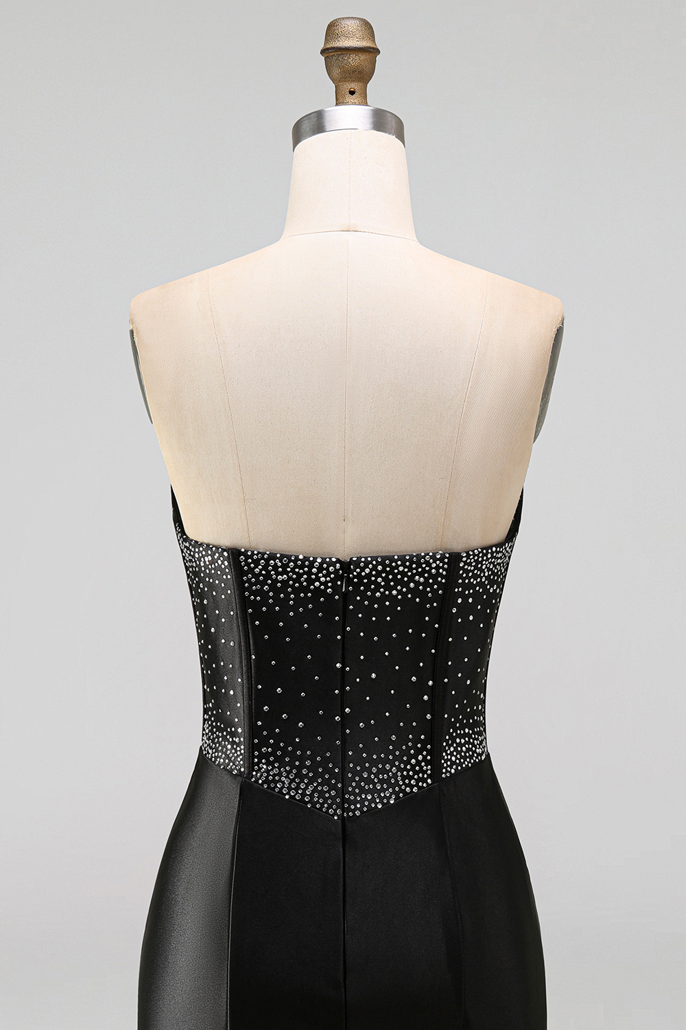 Sparkly Black Corset Beaded Keyhole Tight Short Homecoming Dress
