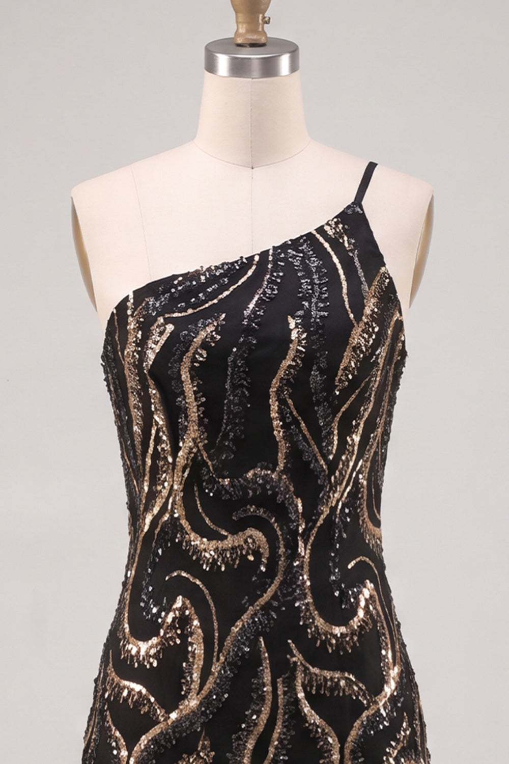Sparkly Black Short Beaded Tight Homecoming Dress