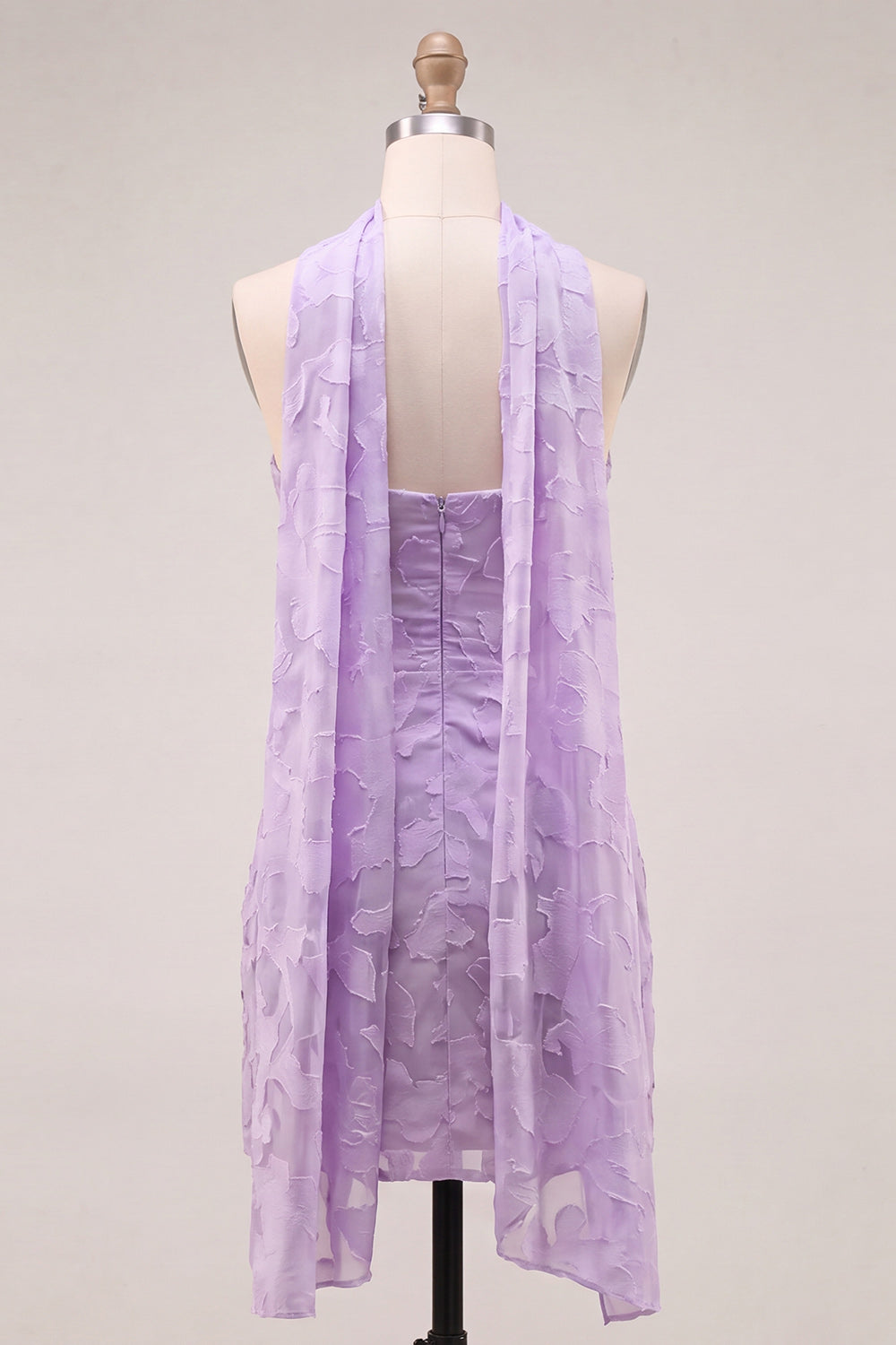 Fuchsia Floral Ruched Tight Short Homecoming Dress