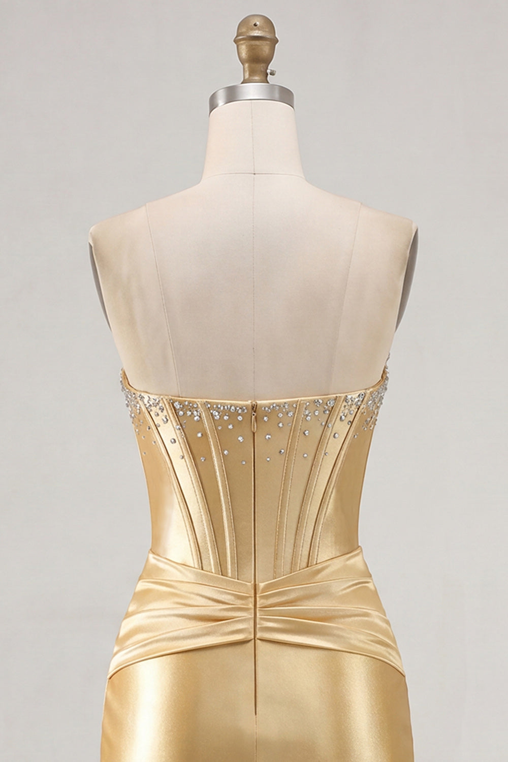Pink Sparkly Satin Corset Beaded Tight Short Homecoming Dress