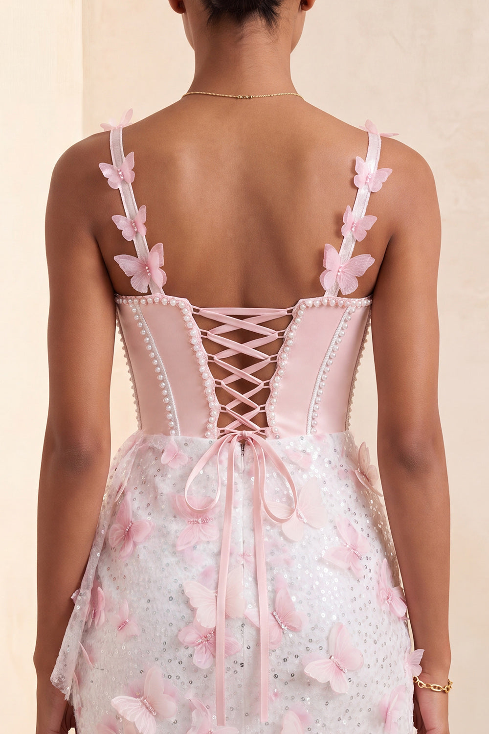 Sparkly Sky Blue Corset Beaded Short Homecoming Dress with Appliques