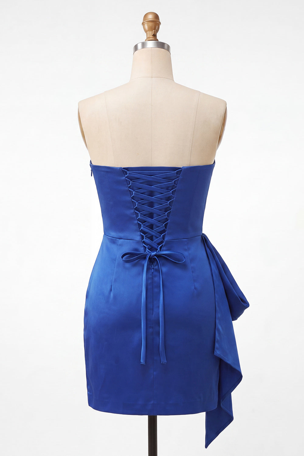 Fuchsia Strapless Ruched Tight Short Homecoming Dress with Sash