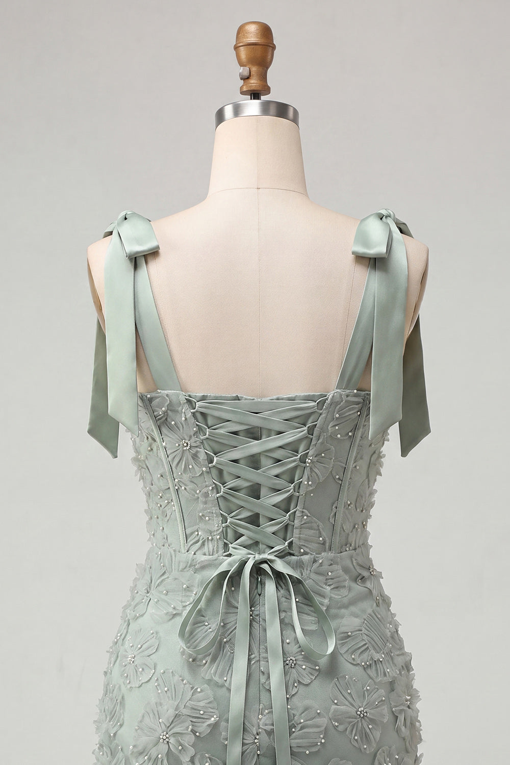 Floral Lilac Beaded Corset Tight Short Homecoming Dress