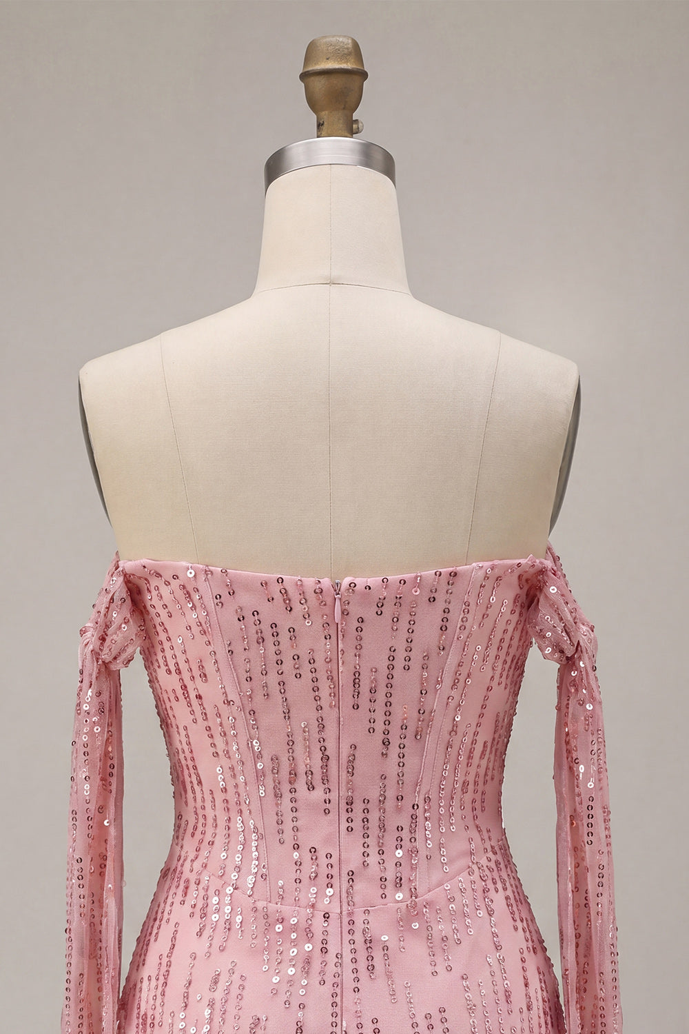 Sparkly Pink Sequin Short Tight Homecoming Dress