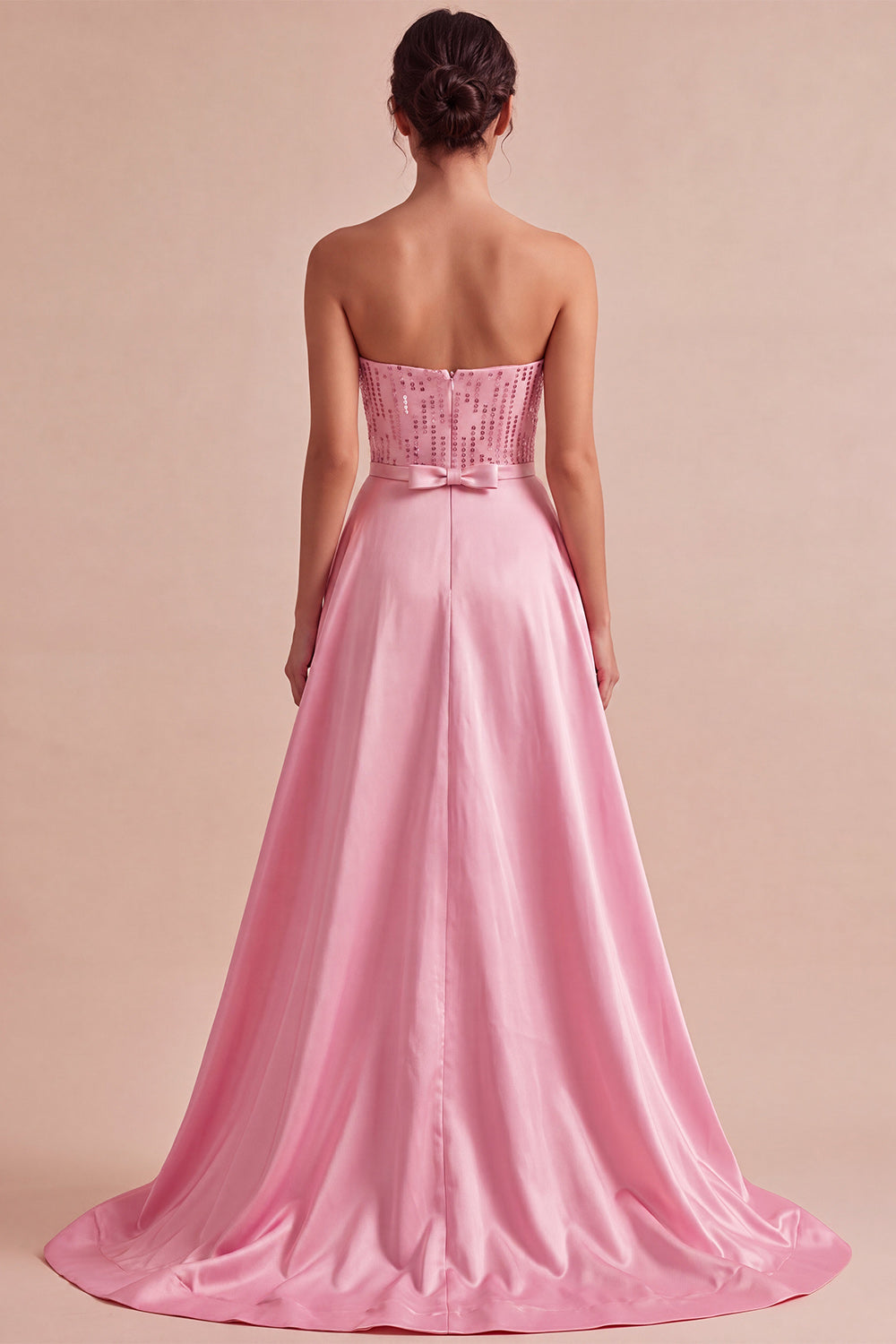 Pink Sparkly Sequin Tight Short Homecoming Dress with Cape