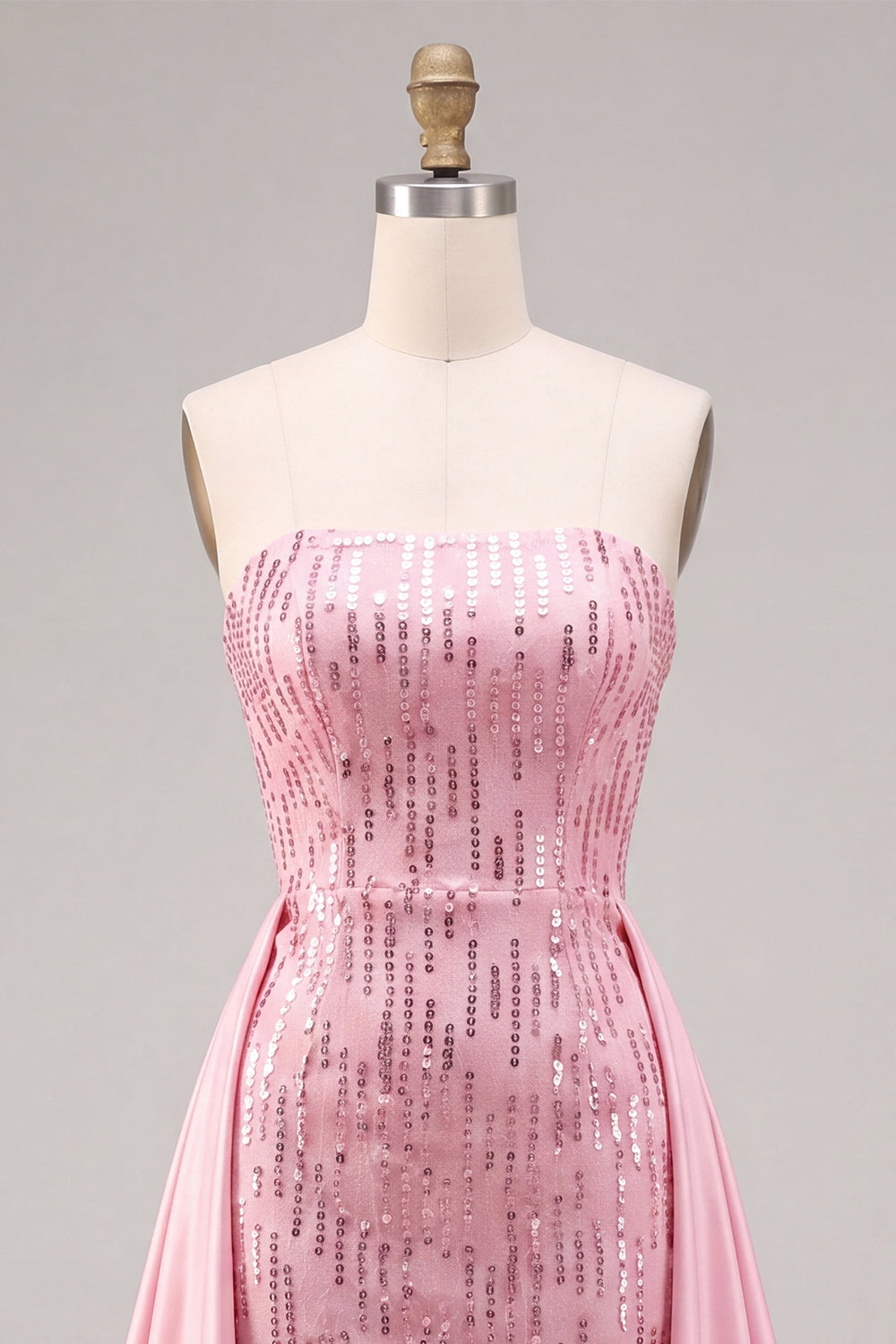 Pink Sparkly Sequin Tight Short Homecoming Dress with Cape