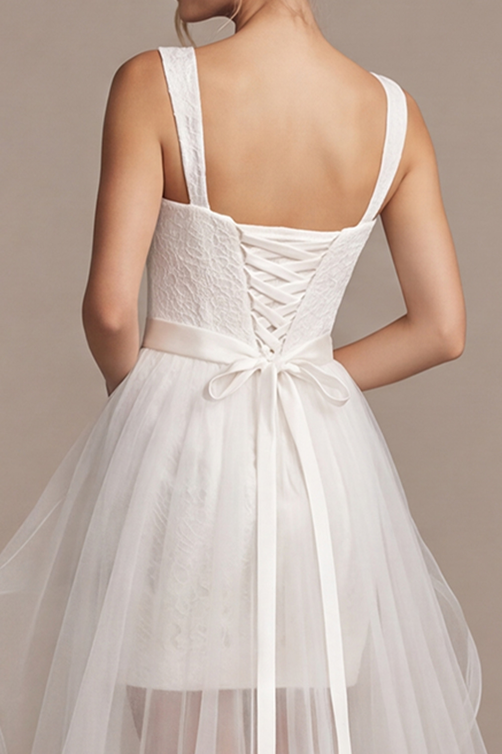 White Bodycon Short Wedding Dress with Cape