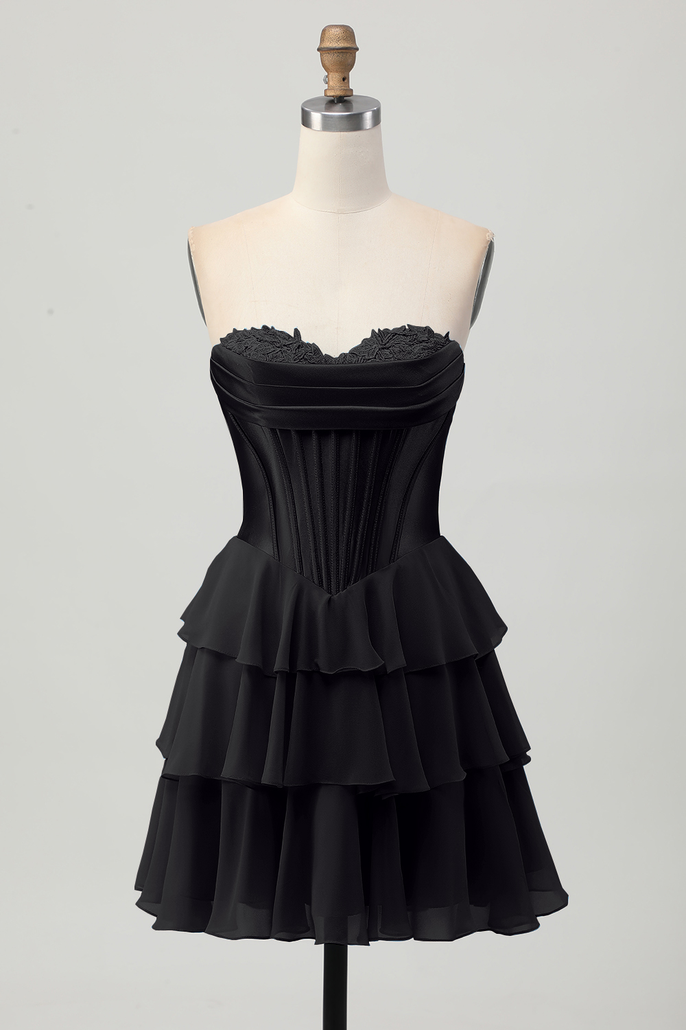 Fuchsia Ruched Sweetheart Short Corset Homecoming Dress with Appliques