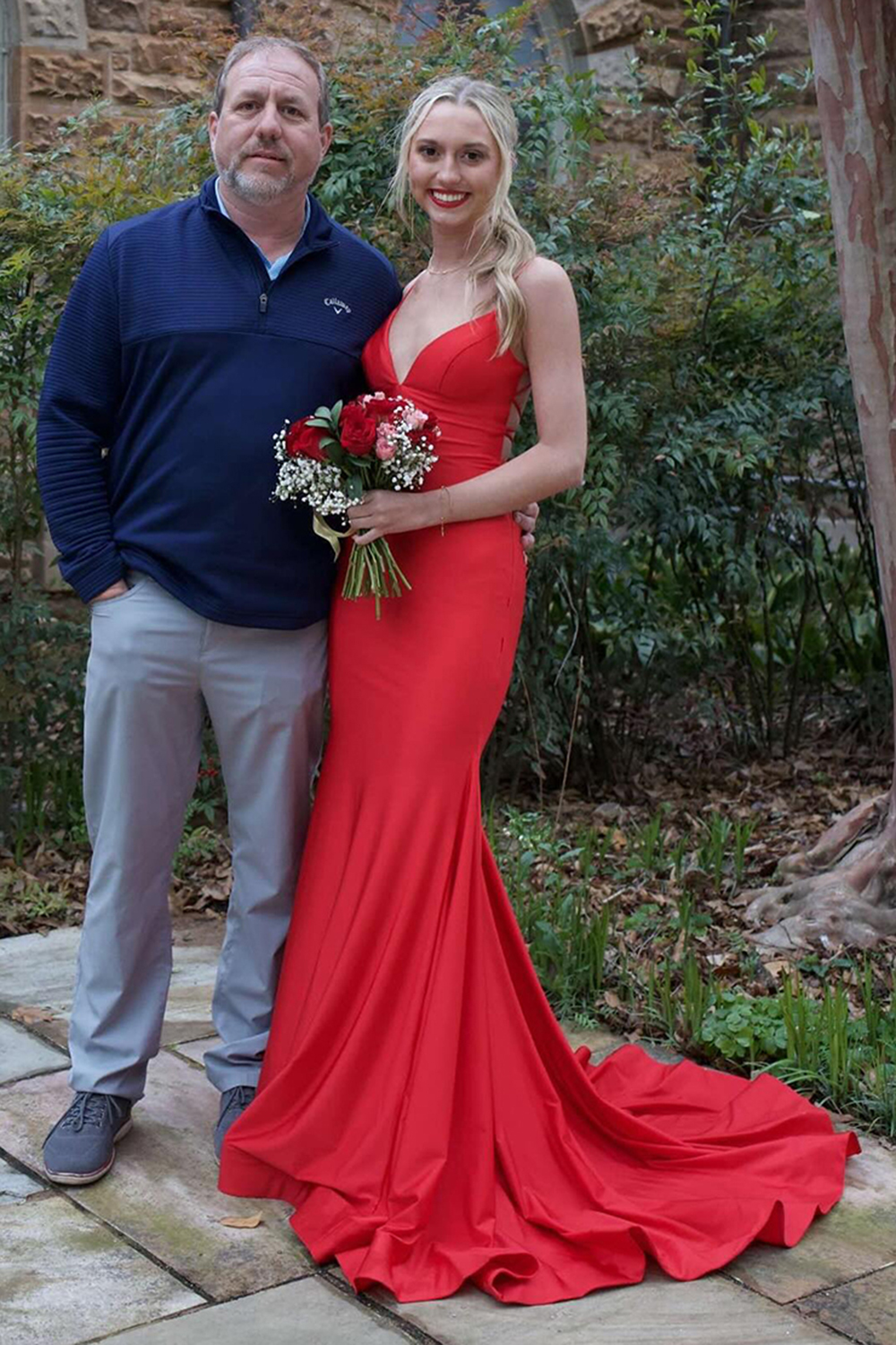 Light Blue Mermaid Lace-Up Back Satin Long Prom Dress