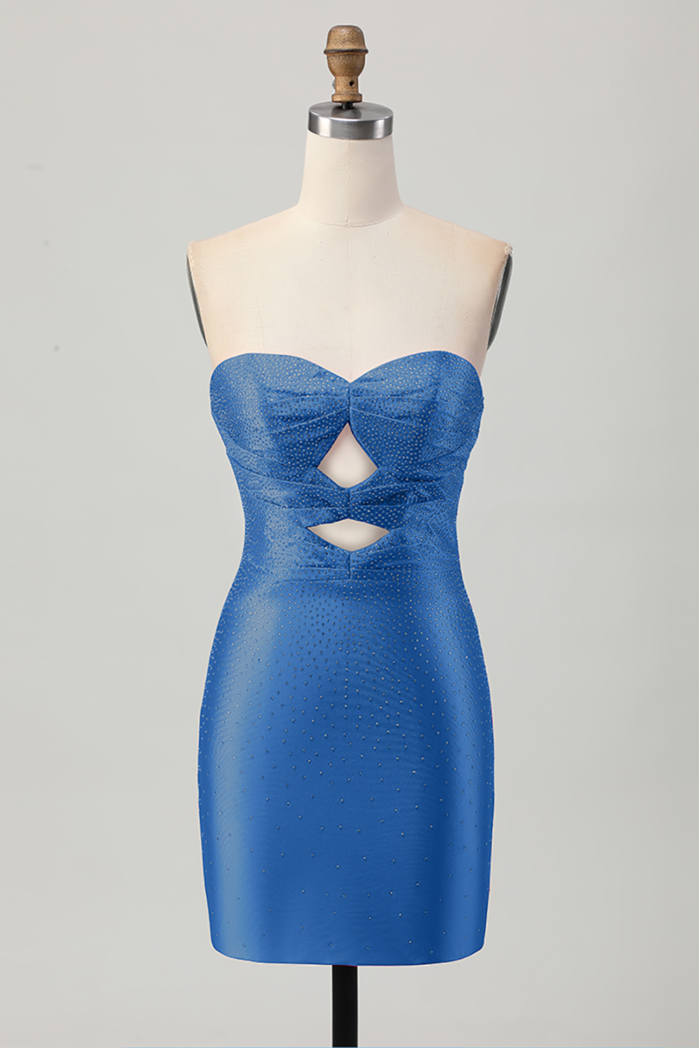 Sparkly Fuchsia Sweetheart Short Tight Homecoming Dress with Beading