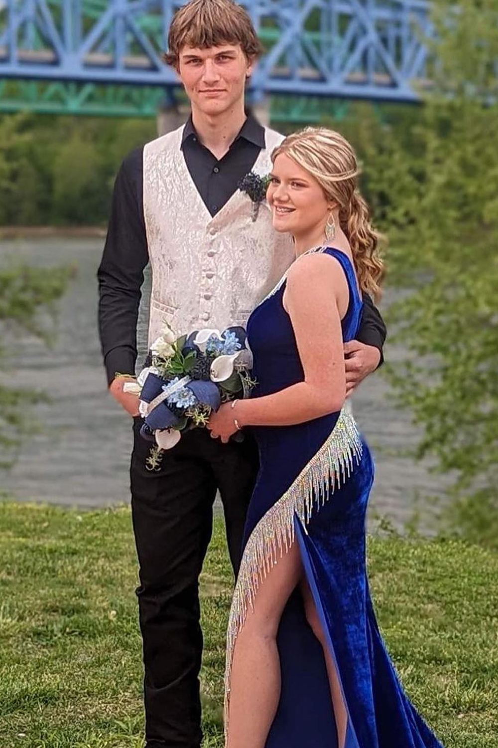 White Notched Lapel 2 Pieces One Button Men's Prom Suits