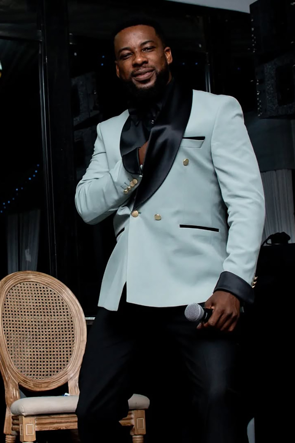 Light Green Shawl Lapel 2 Piece Buttons Prom Homecoming Men's Suits