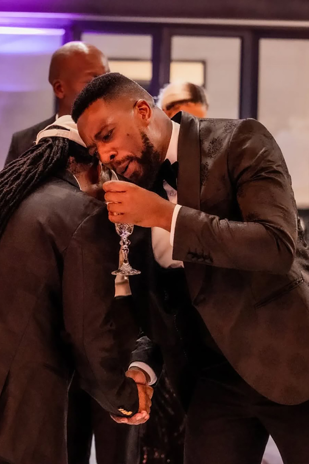 Black 3 Piece Shawl Lapel Prom Homecoming Men's Suits