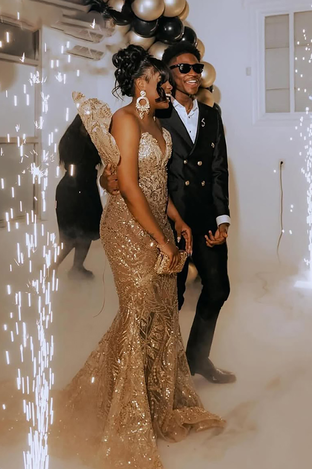 Black Notched Lapel 2 Piece Prom Homecoming Men's Suits