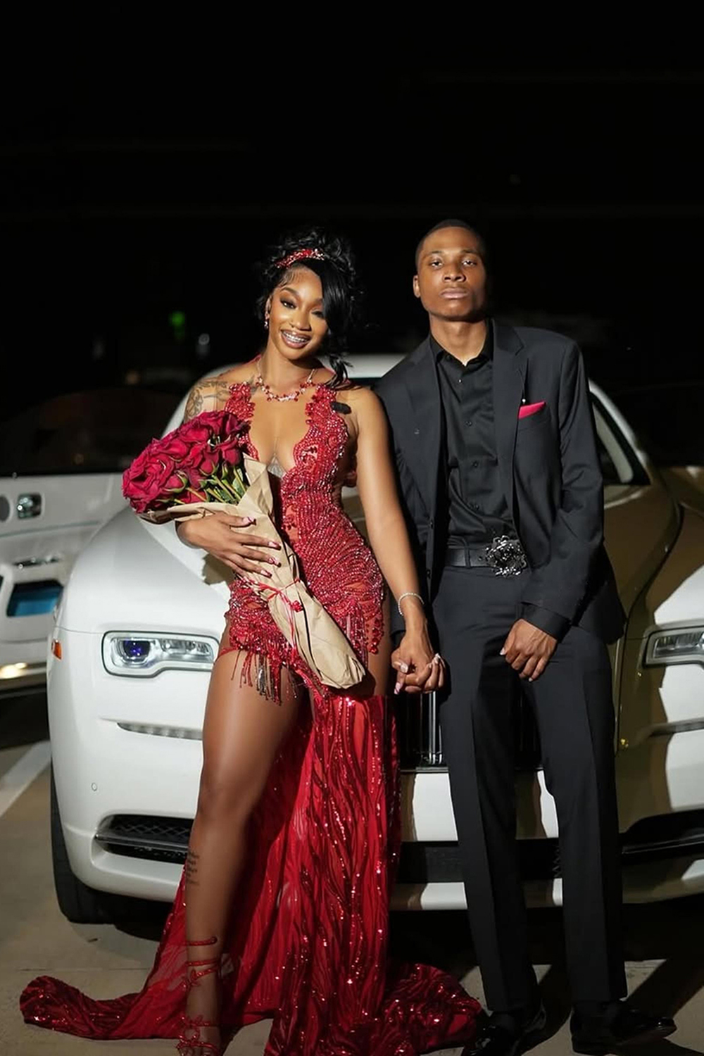 Black Notched Lapel Slim Fit 2 Piece Men's Prom Homecoming Suits