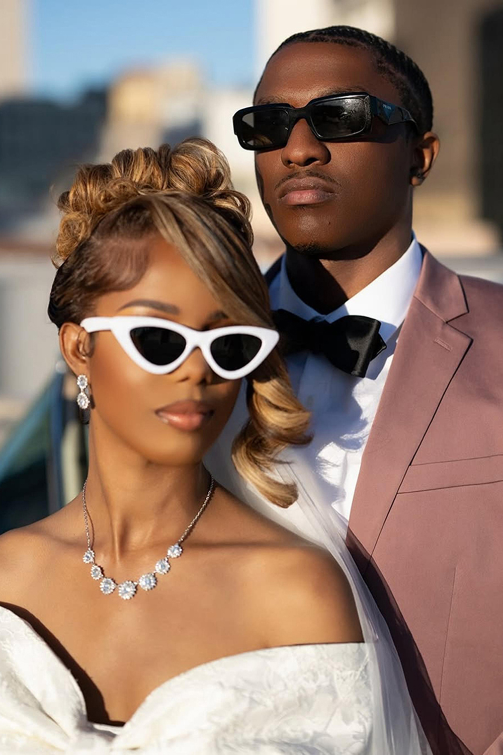 Grey Pink Notched Lapel Slim Fit 2 Piece Men's Prom Homecoming Suits