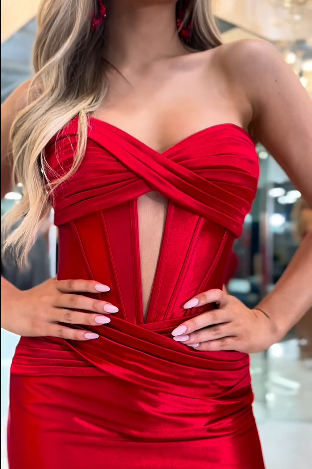 Hot Pink Corset Sweetheart Tight Short Homecoming Dress