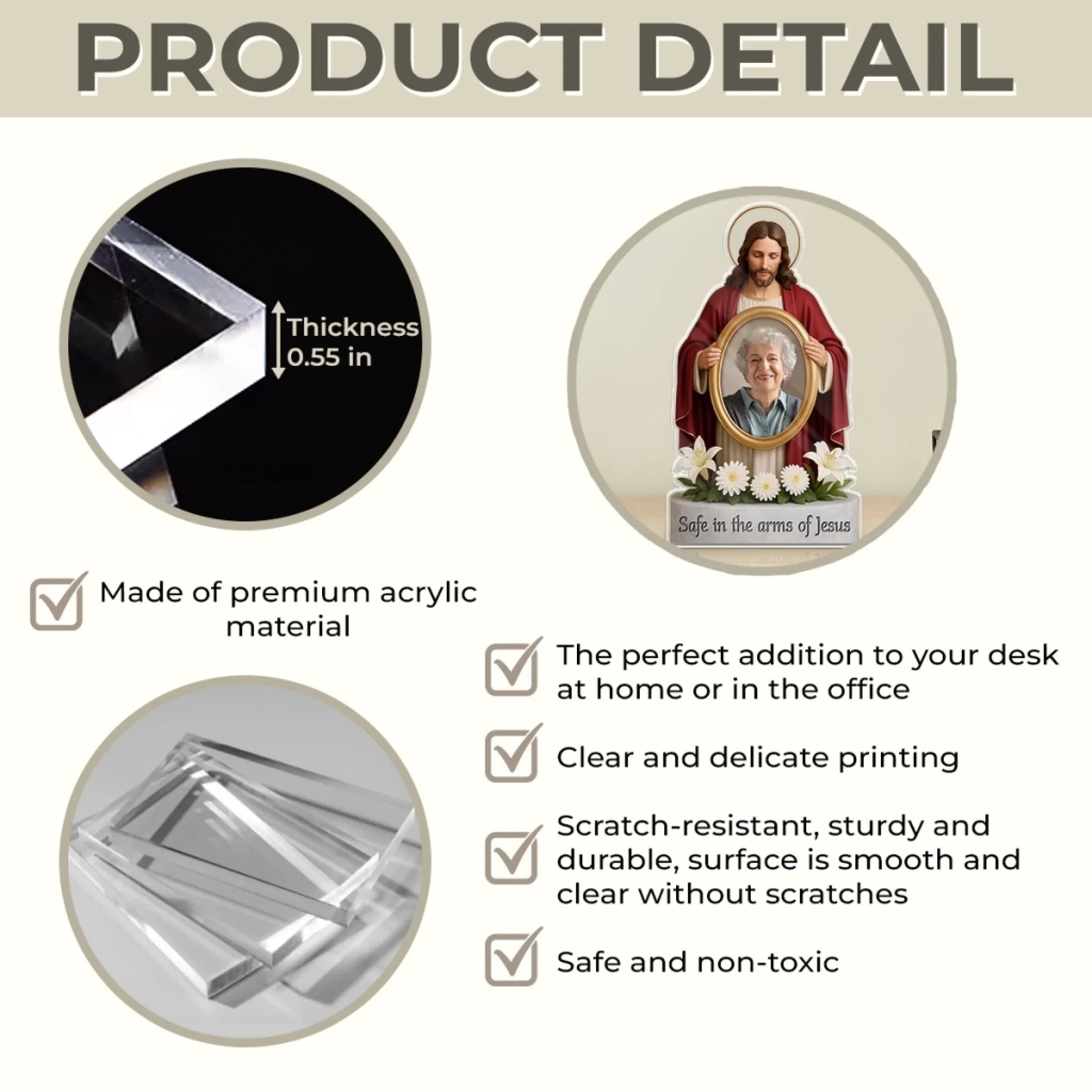 Custom Photo God Called You Home - Memorial Personalized Custom Acrylic Plaque Custom Shape - Sympathy Gift For Family Members