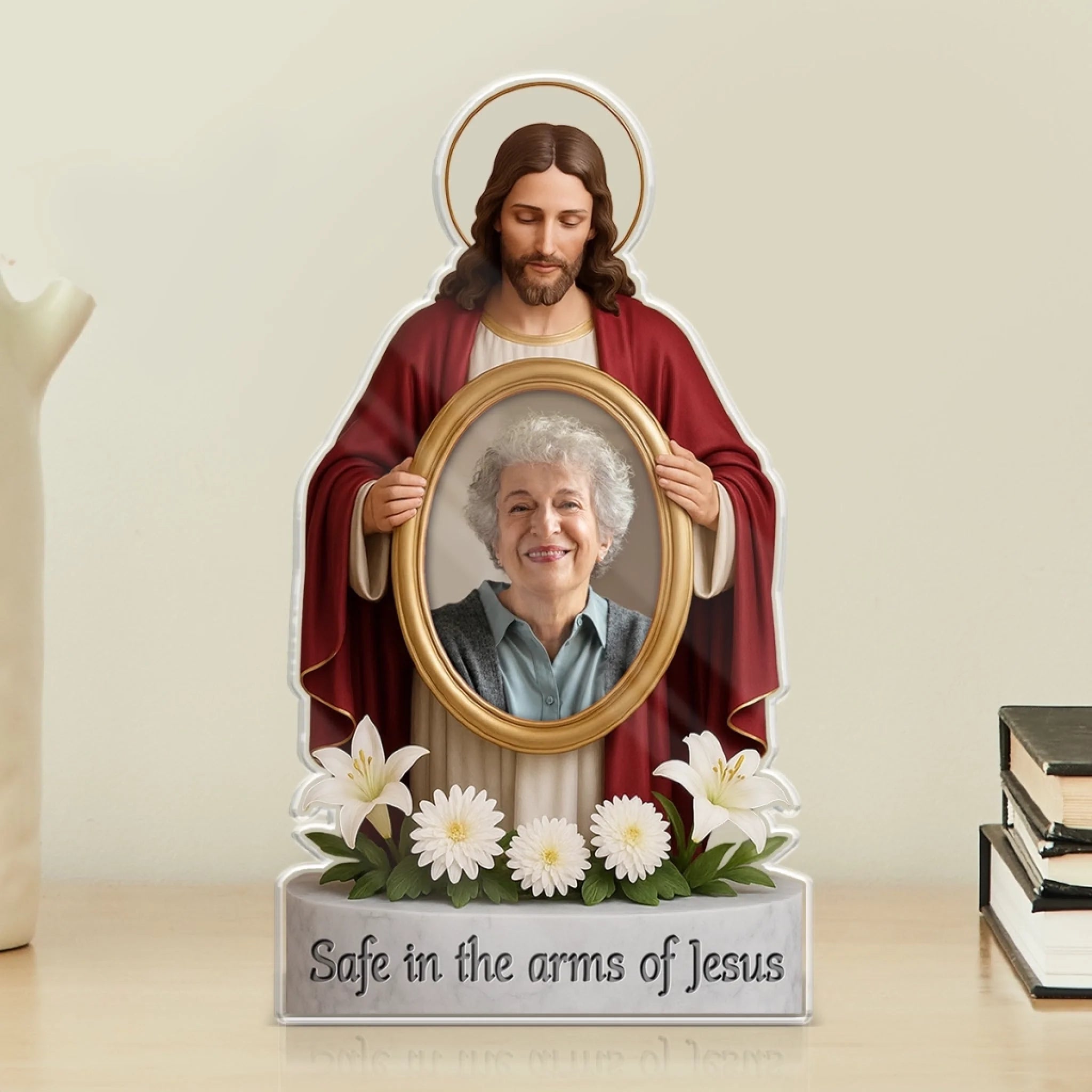 Custom Photo God Called You Home - Memorial Personalized Custom Acrylic Plaque Custom Shape - Sympathy Gift For Family Members