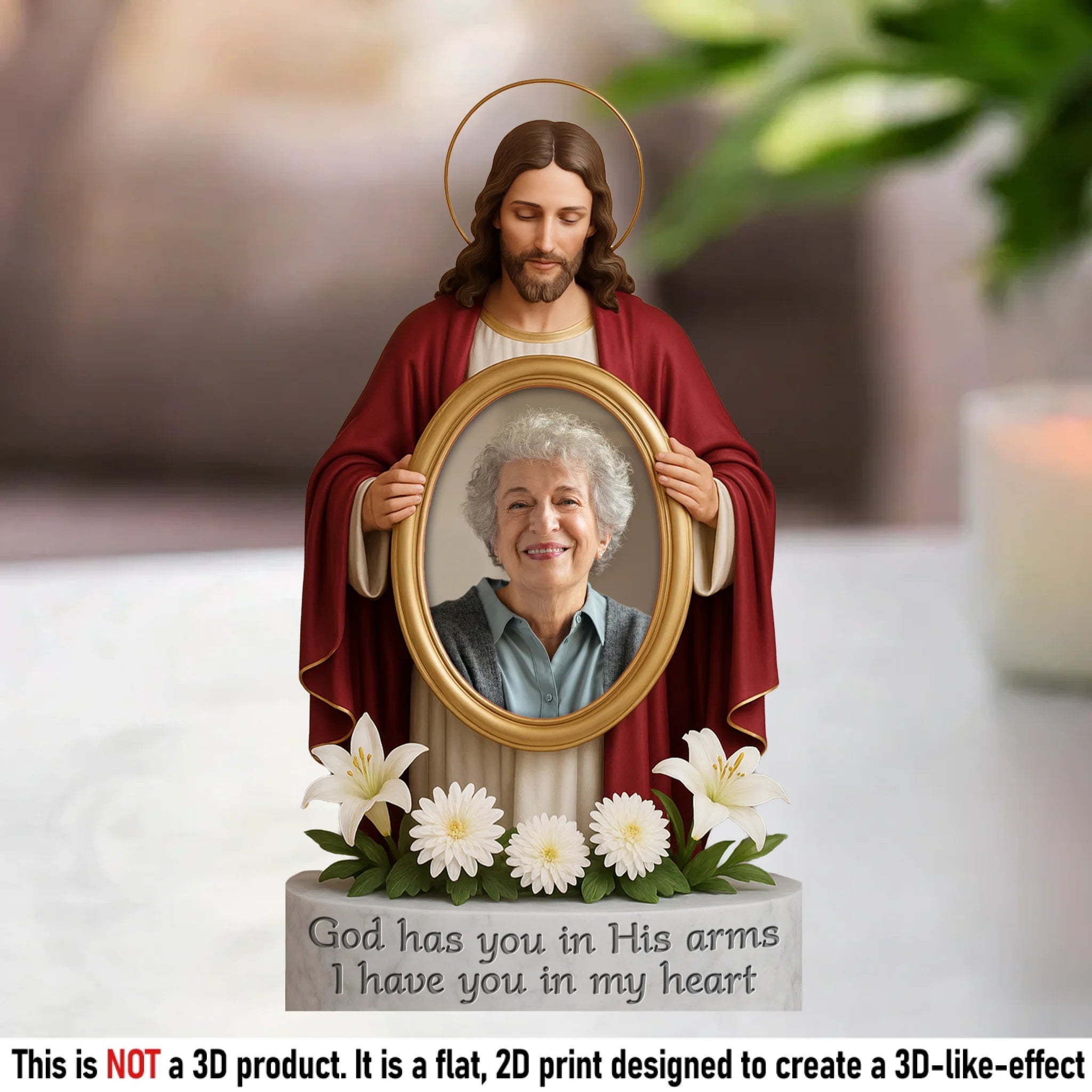 Custom Photo God Called You Home - Memorial Personalized Custom Acrylic Plaque Custom Shape - Sympathy Gift For Family Members