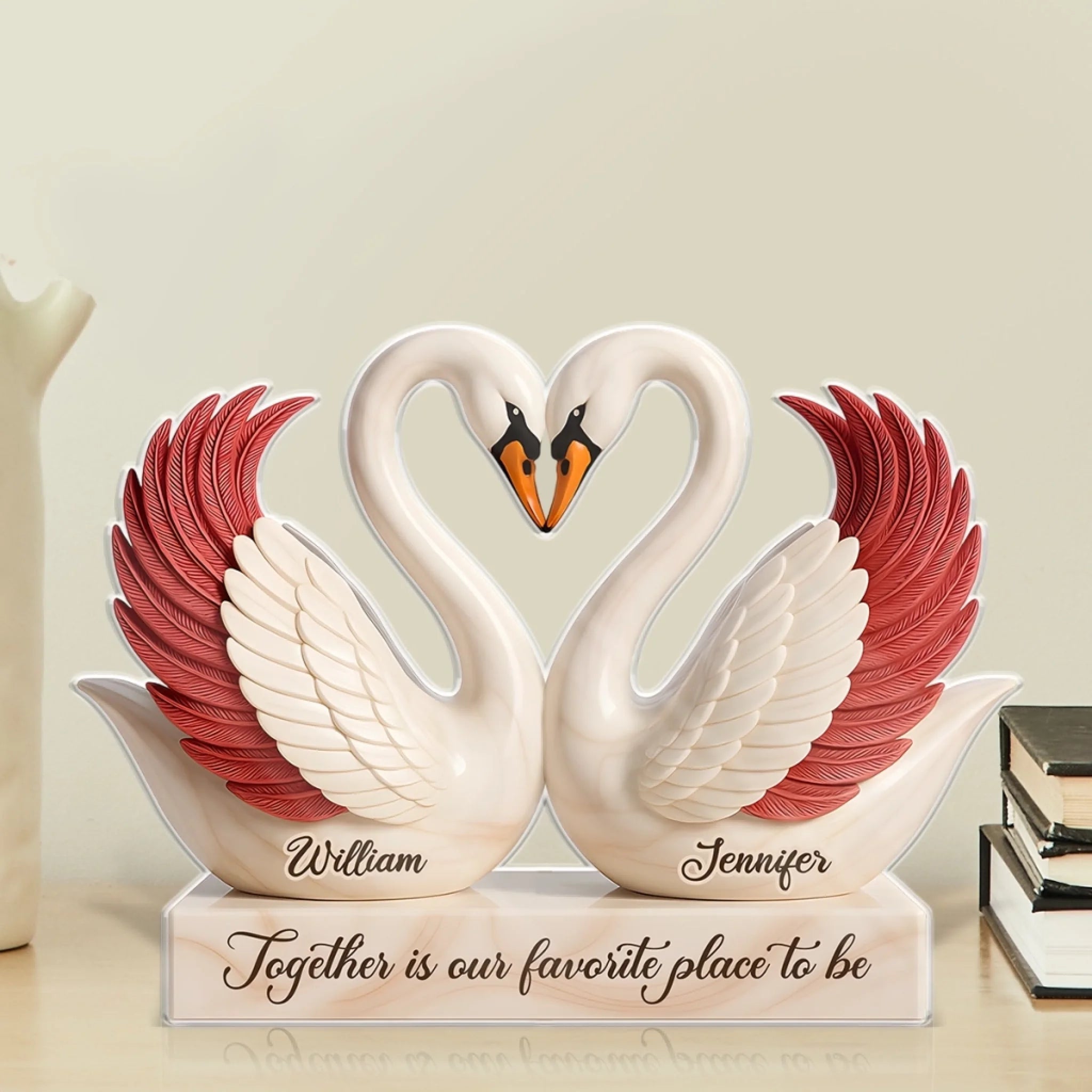 Love Is Not Just A Feeling, It's Our Forever - Couple Personalized Custom Acrylic Plaque Custom Shape - Gift For Husband Wife, Anniversary