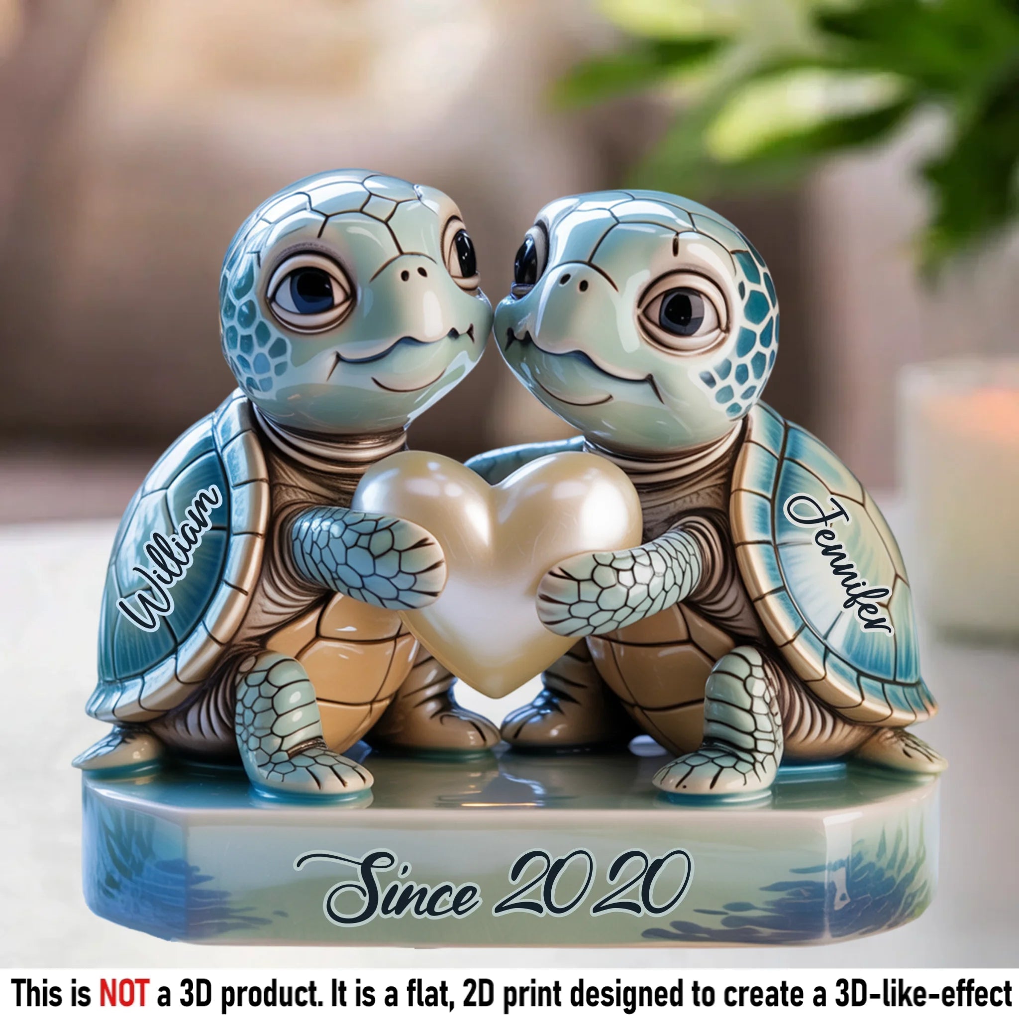 Slow And Steady, Always Together - Couple Personalized Custom Acrylic Plaque Custom Shape - Gift For Husband Wife, Anniversary