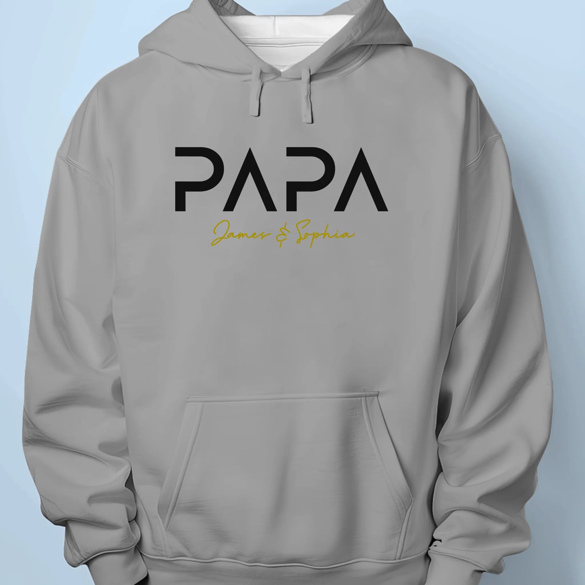 Papa Mode On - Family Personalized Custom Unisex T-shirt, Premium T-shirt, Hoodie -  Father's Day, Gift For Dad, Grandpa