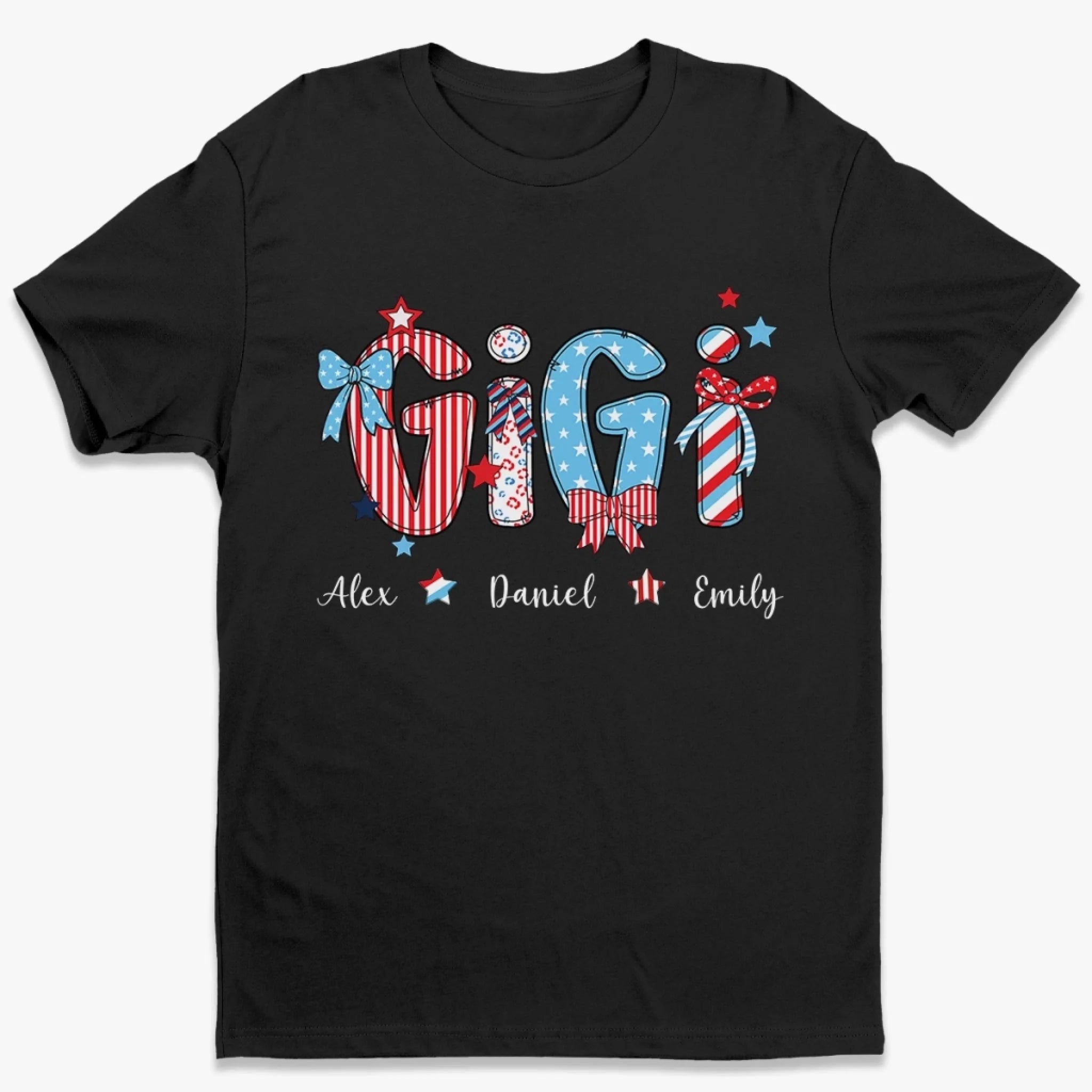 My Stars Shine With You - Family Personalized Custom Unisex T-shirt, Premium T-shirt, Hoodie - 4th Of July, Gift For Mom, Grandma