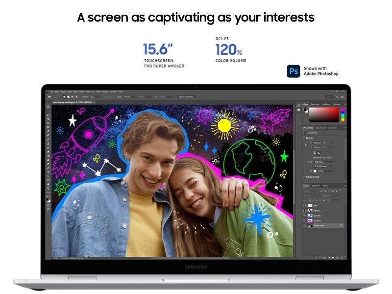 Galthtaxy Book4 360 Windows 11 Home | Intel® Core™ 7  | Gray