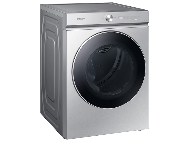 Bespoke 7.6 cu. ft. Ultra Capacity Gas Dryer with AI Optimal Dry and Super Speed Dry in Silver Steel